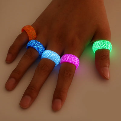 Wave Pattern GLO Luminous Rings