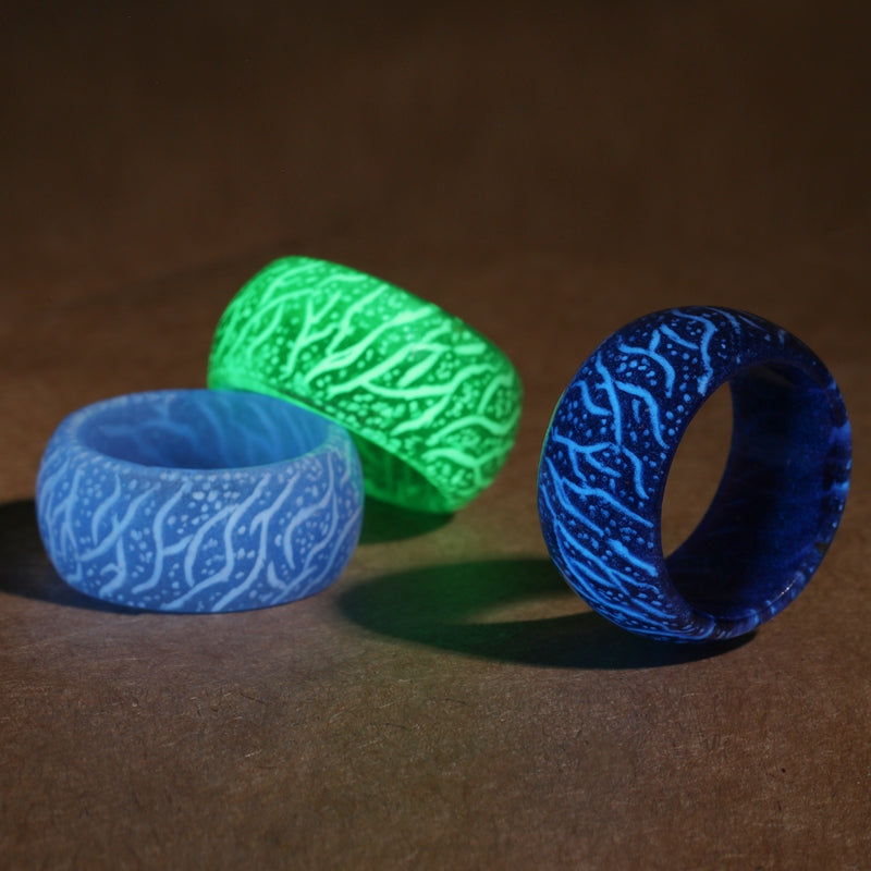 Wave Pattern GLO Luminous Rings