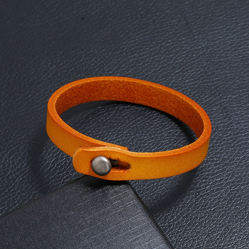Minimalist Genuine Leather Bracelet