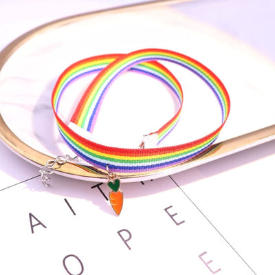 Multilayer Hand Braided LGBT Rainbow Bracelet