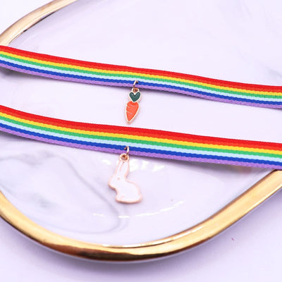 Multilayer Hand Braided LGBT Rainbow Bracelet